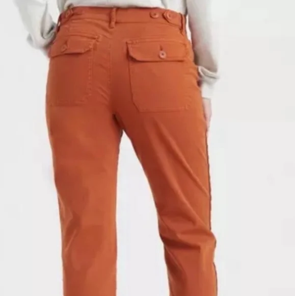 Lucky Brand Orange Ankle Pants - Picture 4 of 10